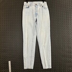 Vintage Levi's 550 Blue Light Wash Tapered Denim Jeans Women's‎ Size 11 Long